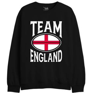Republic Of California Team England UXREPCZSW047 Sweatshirt voor heren, zwart, maat L, Zwart, L/Tall