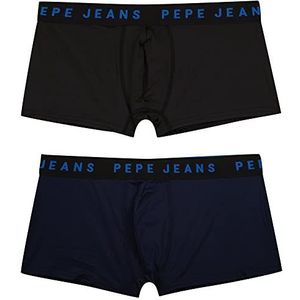 Pepe Jeans Heren Trunks (Pack van 2), Blauw (Dulwich), XXL