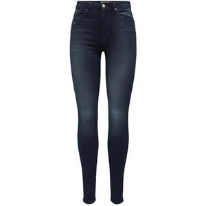 ONLY ONLRoyal HW Skinny Fit Jeans voor dames, Blue Black Denim., (XS) W x 32L