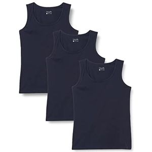 Berydale Dames Tanktop, mouwloos, Donkerblauw, set van 3, XL