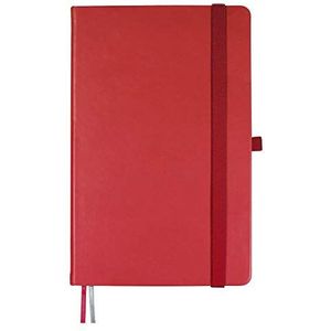 Finocam - Notitieboek, glad, rood, tafelblad - M6-130 x 210 mm