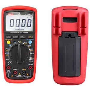 UNI-T UT139C CAT III 600V UT139 Series True RMS Digital Multimeter with Frequency,NCV,Resistance, Voltage,Temperature measurement,Red/Grey