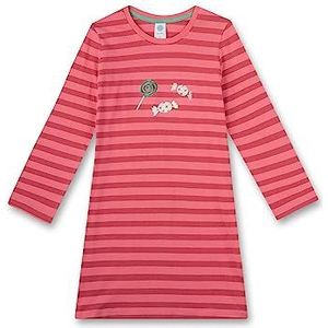 Sanetta Meisjesnachthemd roze | Angenhemes nachthemd voor meisjes met lange mouwen nachthemd van biologisch katoen | nachtkleding maat, roze, 98 cm