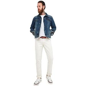 Joe Browns Slim Fit Summer Cream Denim Jeans voor heren, crème, 32 lang, 32/34, Ecru, 32W / 34L
