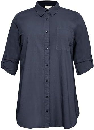 Kaffe - Curve - Tuniek - Midnight Marine - Regular Fit - Lange Mouwen