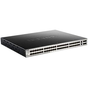 D-Link DGS-3130-54S netwerk-switch Managed L3 Zwart, Grijs