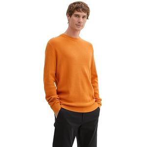 TOM TAILOR heren trui, 36300 - Pumpkin Orange Melange, XL