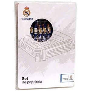 Real Madrid- Tekenkoffer, Knutselset, Creatieve activiteiten, Ambachten, Officieel product (CyP Brands)