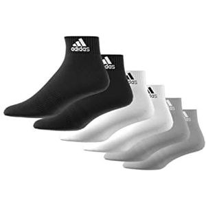 adidas, Calze Basse Think Linear Set Di 6, panty, middelgrijs/wit/zwart, maat S, bewonderaar uniseks