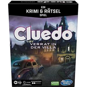 Hasbro Gaming Cluedo Verraad in de Villa, spannend misdaad- en raadselspel voor het hele gezin (vanaf 10 jaar) voor maximaal 6 spelers