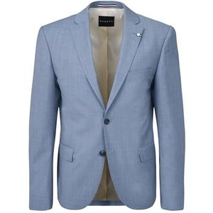 Bugatti - Blazer - Effen - Grijs - Wol - Met Klepzakken