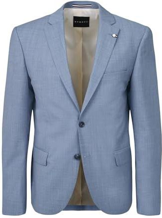 Bugatti - Blazer - Effen - Grijs - Wol - Met Klepzakken