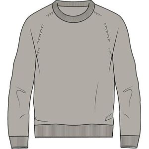 FALKE Sweatshirt-60219 sweatshirt lichtgrijs gemêleerd M