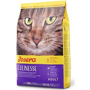 JOSERA Culinesse Kattenvoer met zalmolie (1 x 2 kg), super premium kattenvoer voor volwassen binnen en buiten, 1 stuk