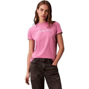 Calvin Klein Jeans Shirt  rosa / wit