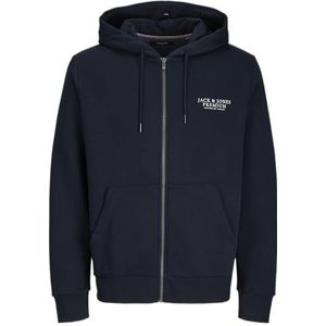 JACK & JONES Jprbluarchie Sweat Zip Hood, navy blazer, M