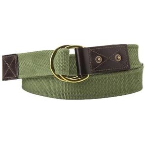 Levi's Mixed Material Woven Belt, Olive, 75 Unisex, Olijf, 75 cm