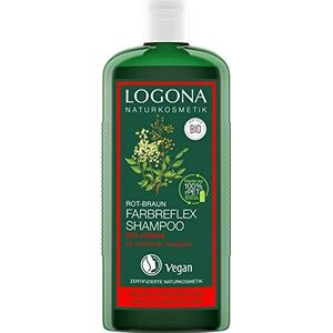 LOGONA natuurlijke cosmetica kleurreflex shampoo rood-bruin bio-henna 250 ml