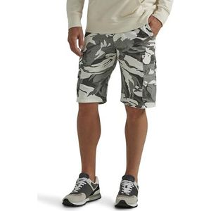 Wrangler Authentics Premium Twill Cargoshort voor heren, Witte Camo, 42