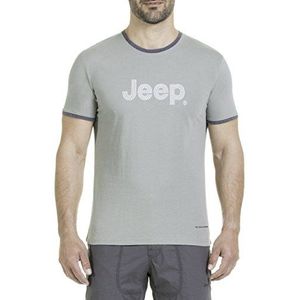 Jeep Gewatteerd borduurwerk voor heren (Custom Fit) T-shirt, lichtgroen, S