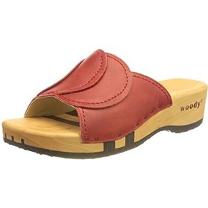 Woody dames vanessa slippers, rood, 37 EU