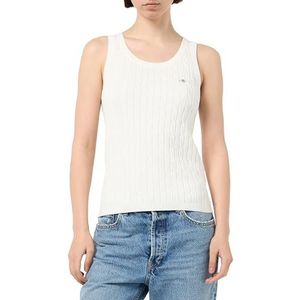 Stretch Cotton KABLE TANK TOP, Eggshell., S