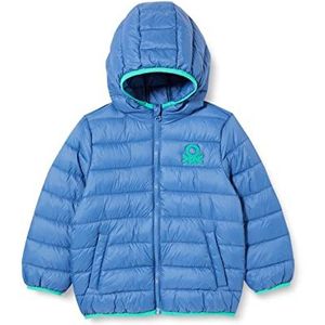 United Colors of Benetton 2TWDGN016 gevoerde jas voor kinderen en pasgeborenen, intens blauw 3F4, 82, intens lichtblauw 3f4