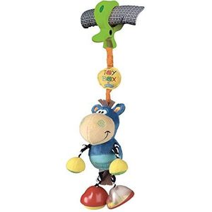 Playgro Kinderwagenspeeltje van paardje Clip Clop, vanaf 0 maanden, Dingly Dangly Clip Clop, blauw/veelkleurig, 40145