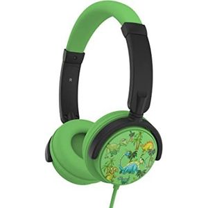 WE WeKids kinderhelm (3 tot 10 jaar) verstelbaar en draaibaar, beperkt tot 85 dB in 3,5 mm jack, een jackuitgang voor het aansluiten van een 2e helm, model Dino