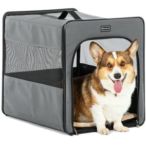 Petsfit Transportbox voor honden, opvouwbaar, voor honden, katten, licht, voor reizen, auto, Oxford-box