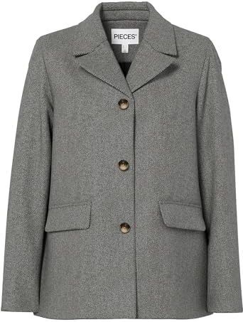 Pieces - Bianca - Blazer - Shacket - Lange Mouwen - Knoopsluiting