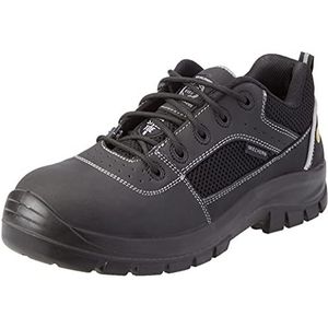 Skechers Trophus industriële schoen voor heren, Zwart Nubuck Leer Textiel, 39.5 EU