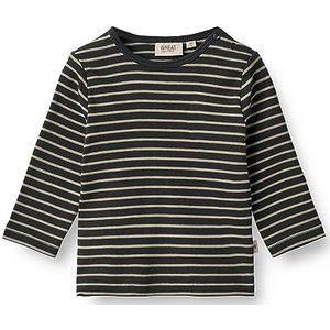 Wheat Baby-jongens T-shirt, 1433 Navy Stripe, 74 cm