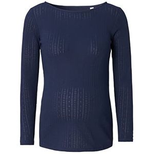 ESPRIT Maternity Dames T-shirt met lange mouwen, Donkerblauw - 405, 44