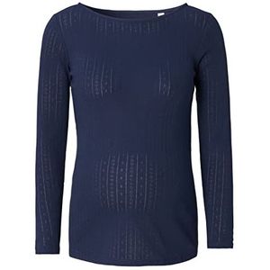 ESPRIT Maternity Dames T-shirt met lange mouwen, Donkerblauw - 405, 40