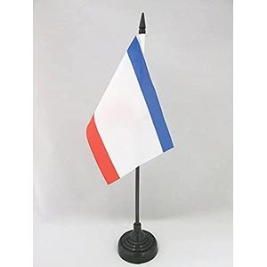 Republiek van de Krim Tafel Vlag 15x10 cm - Rusland - Krim Bureau Vlag 15 x 10 cm - Zwarte plastic stok en voet - AZ FLAG