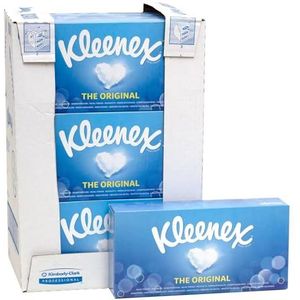 Kleenex Zakdoekjes 8824 - 3-Laags Tissues, 12 Pakken x 72 Zakdoeken