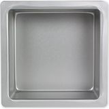 PME SQR053 Geanodiseerde Aluminium Vierkante Cake Pan 5 x 5 x 3-Inch Diep, Zilver