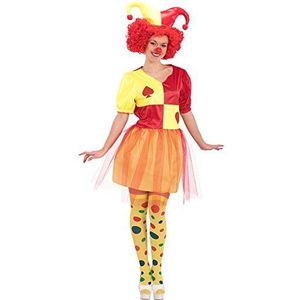 Carnival Toys – kostuum Jolly Girl unisex volwassenen, meerkleurig, één maat, 83284