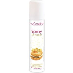 SCRAP COOKING Gouden kleurspray voor levensmiddelen, 75 ml, voor het bakken