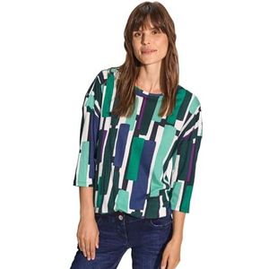 Shirt met oogjes, fir green, S