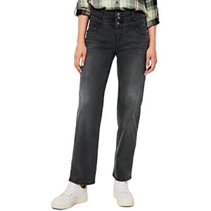 Street One - A375595 - Jeansbroek - Diepzwart - Casual Fit - Hoge Taille