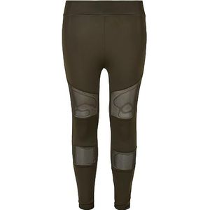 Urban Classics Meisjeslegging Tech Mesh Leggings, nauwsluitende sportbroek met transparante tech-mesh-inzetstukken, verkrijgbaar in 3 kleuren, maten 110/116-158/164