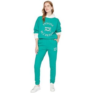 Trendyol Dames Joggingbroek voor dames, Emerald Groen, S