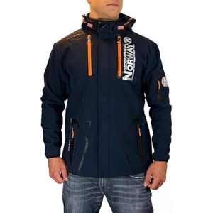 Geographical Norway Tyreek Heren Softshell, marineblauw oranje, S