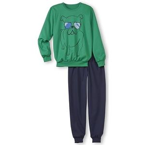 CALIDA Kids Dog Pyjama Manchetten Viridis Green, 1 stuk, maat 128, Viridis Green, 128 cm