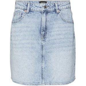 VERO MODA Vmtessa Hr Short DNM Skirt Mix Ga Noos Jeansrok voor dames, blauw (light blue denim), XS