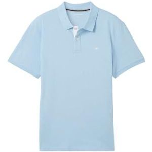 TOM TAILOR Poloshirt voor heren, 32245 - Washed Out Middenblauw, L