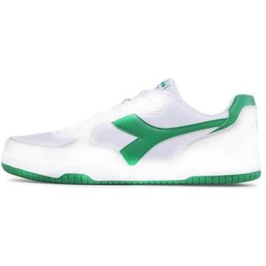 Diadora Raptor Low Sneakers voor heren, wit/Peas Cream, 41 EU, Witte Peas Cream, 41 EU