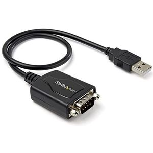 StarTech.com USB 2.0 naar seriële adapter - USB naar RS232 / DB9 interfaces converter (COM) - stekker/stekker 0,3m